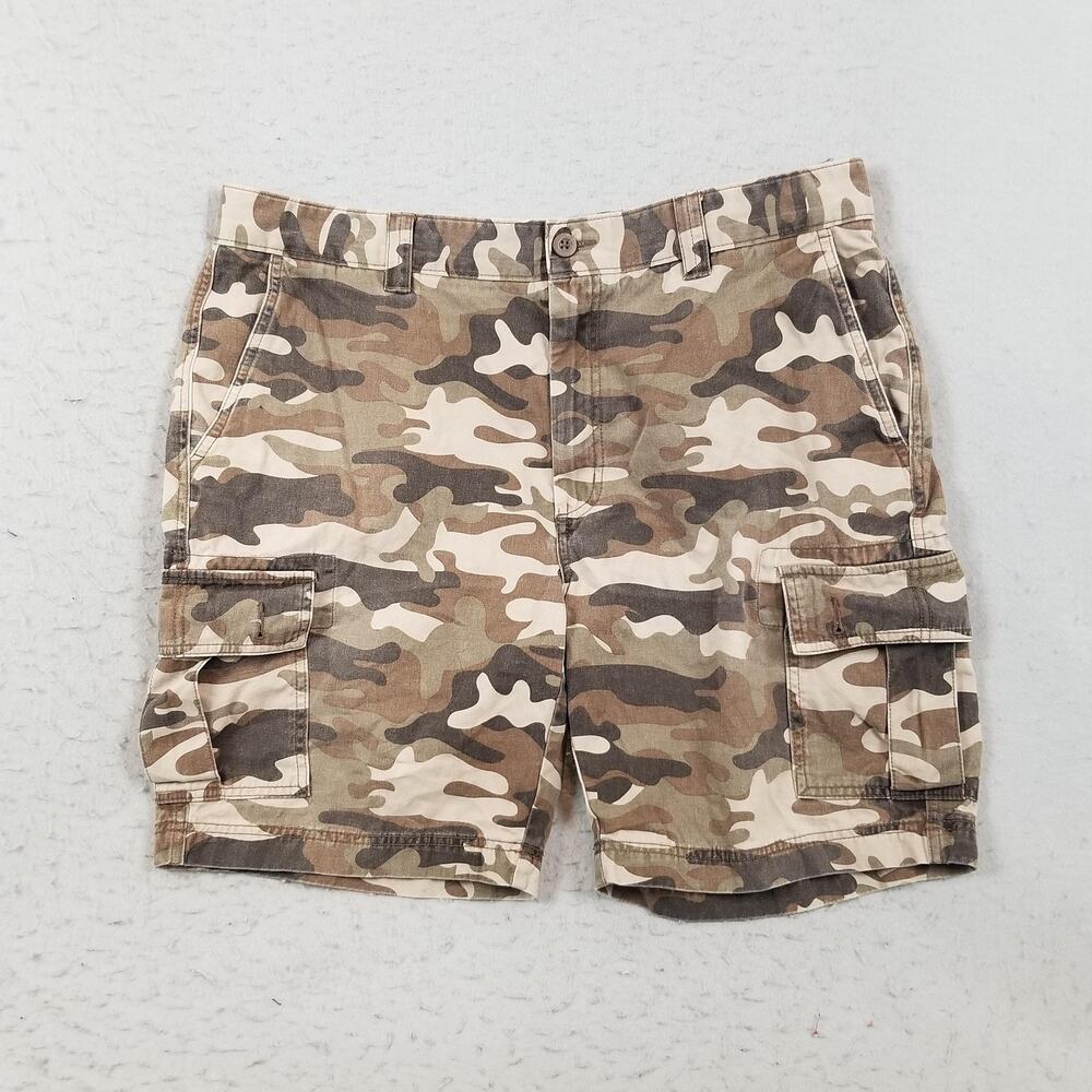 Roundtree & Yorke‎ Cargo Casuals Shorts Mens 40W Camo Cotton Cargo Pockets